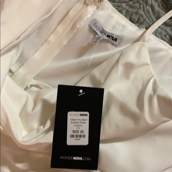 Fashion Nova 2X White Dress New With Tags - Picture 6 of 10